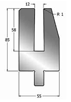 Матрица для плющения STMB H85 V12 R1 Матрица для плющения STMB H85 V12 R1
